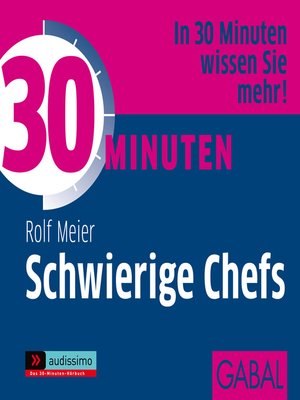 cover image of 30 Minuten Schwierige Chefs